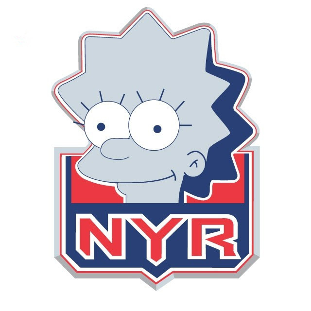 New York Rangers Simpsons iron on heat transfer